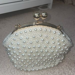 Pearl Clutch Purse Wedding